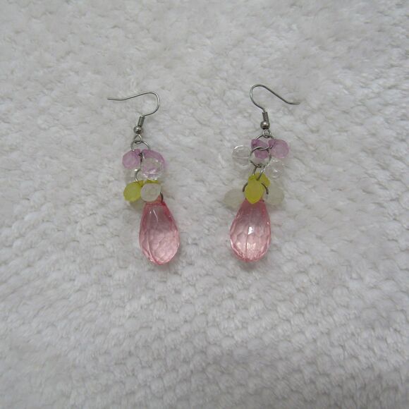 Fashion Jewelry Jewelry - Dangle Drop Earring Womens Fashion Silver Tone Colorfull Boho Chic